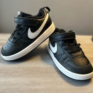 Black Nike Toddler Court Borough Low 2 Shoes